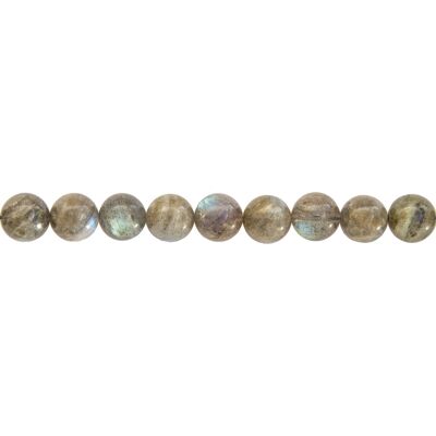 Fil Labradorite - Pierres boules 10mm