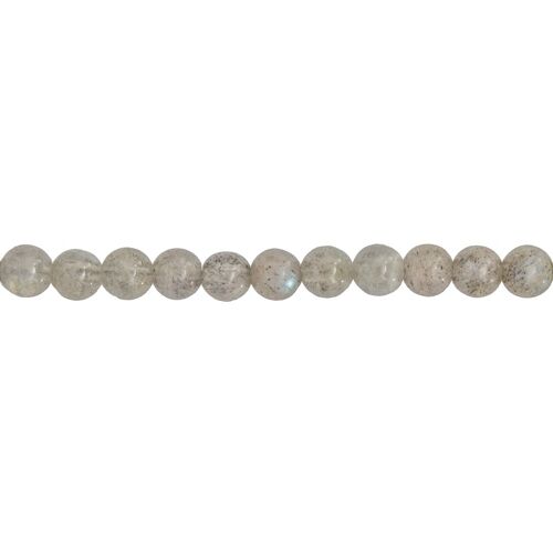 Fil Labradorite - Pierres boules 6mm