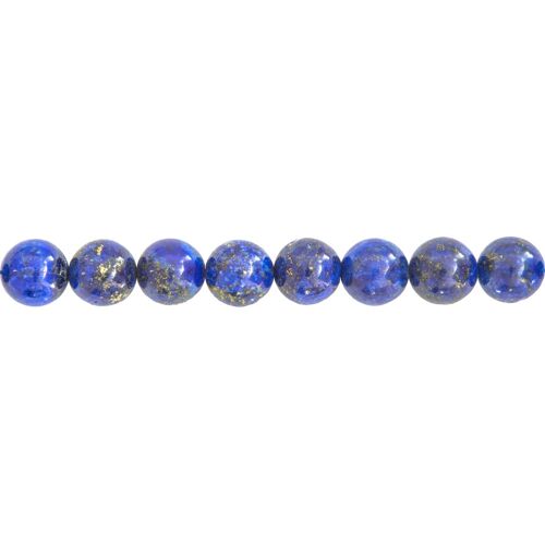 Fil Lapis Lazuli - Pierres boules 12mm
