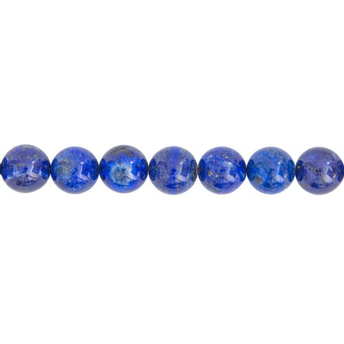 Fil Lapis Lazuli - Pierres boules 14mm