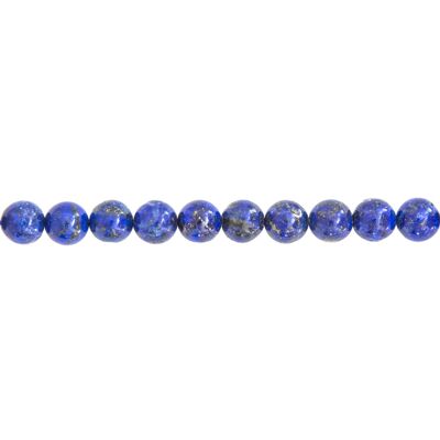 Fil Lapis Lazuli - Pierres boules 8mm