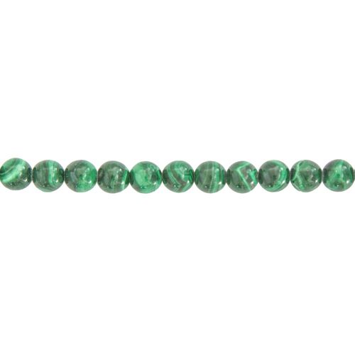 Fil Malachite - Pierres boules 6mm