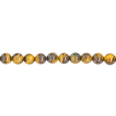 Tiger eye thread - 8mm ball stones