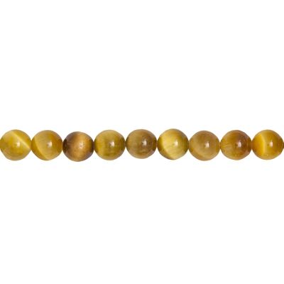 Golden tiger eye thread - 10mm ball stones