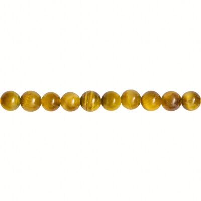 Golden tiger eye thread - 8mm ball stones