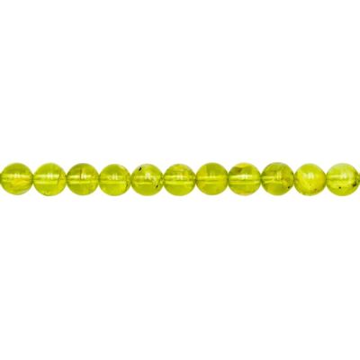 Olivine thread - 6mm ball stones