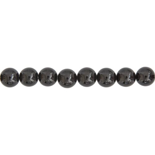 Fil Onyx - Pierres boules 12mm