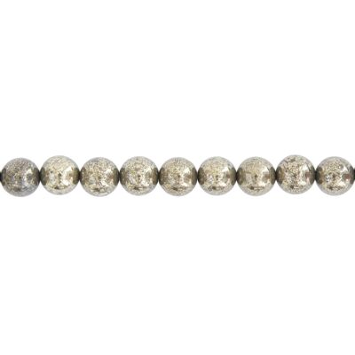 Iron pyrite wire - Ball stones 10mm