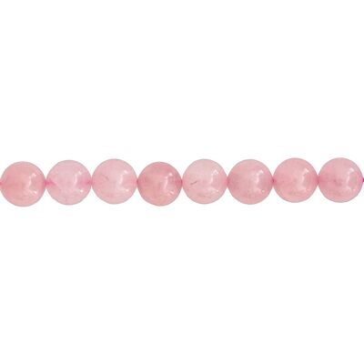 Filo di quarzo rosa - Pietre a sfera da 12 mm