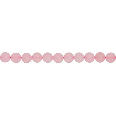 Filo di quarzo rosa - Pietre a sfera da 6 mm