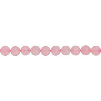 Filo di quarzo rosa - Pietre a sfera da 8 mm