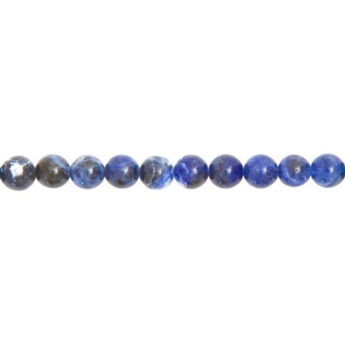 Fil Sodalite - Pierres boules 8mm