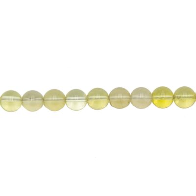 Fil Topaze citron - Pierres boules 10mm