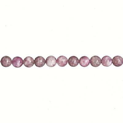 Pink Tourmaline thread - 6mm ball stones