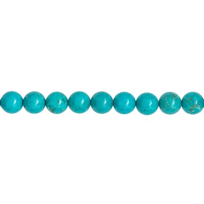 Stabilized Turquoise Thread - Ball stones 10mm