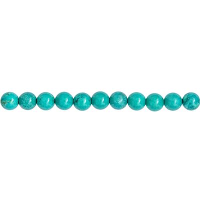 Stabilized Turquoise thread - 6mm ball stones
