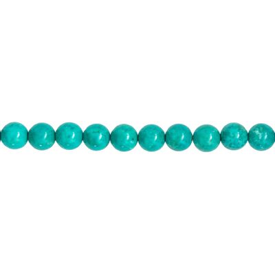 Stabilized Turquoise thread - 8mm ball stones