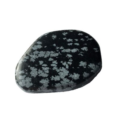 Snow Obsidian Pebble