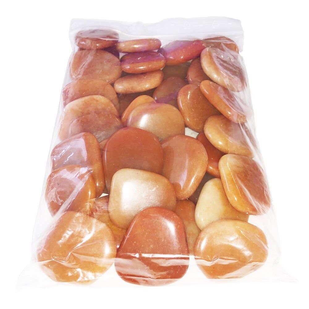 Red Aventurine pebbles - 1kg