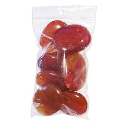 Carnelian pebbles - 250grs