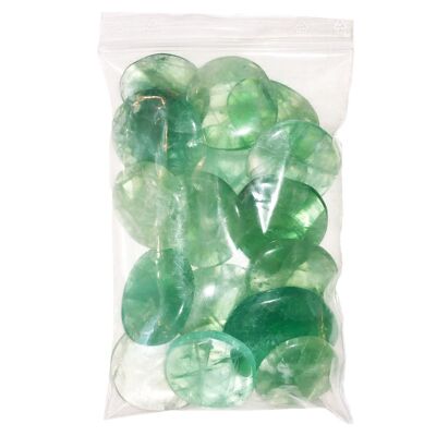 Guijarros de fluorita verde - 500grs