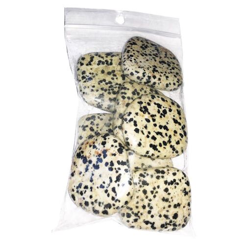 Galets Jaspe dalmatien - 250grs