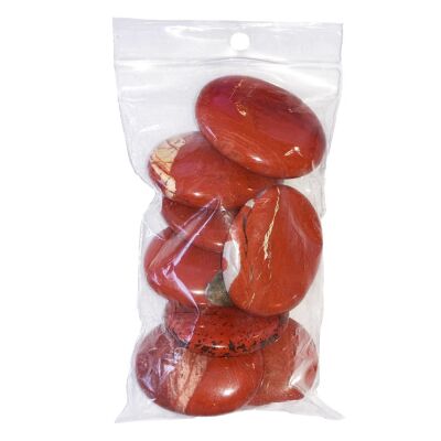 Guijarros de jaspe rojo - 250grs