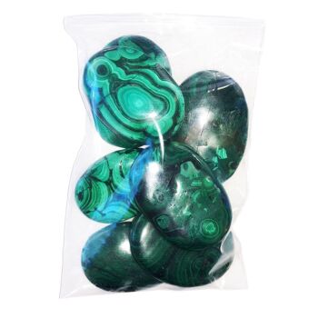 Galets Malachite - 500grs 1