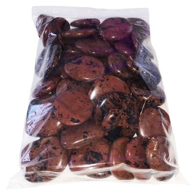 Mahogany obsidian pebbles - 1kg