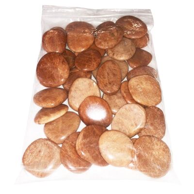 Guijarros de piedra de luna naranja - 1kg