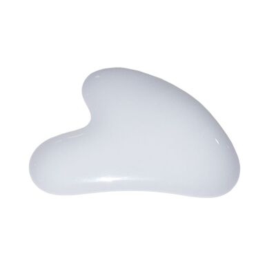Gua Sha de massage Jade blanc