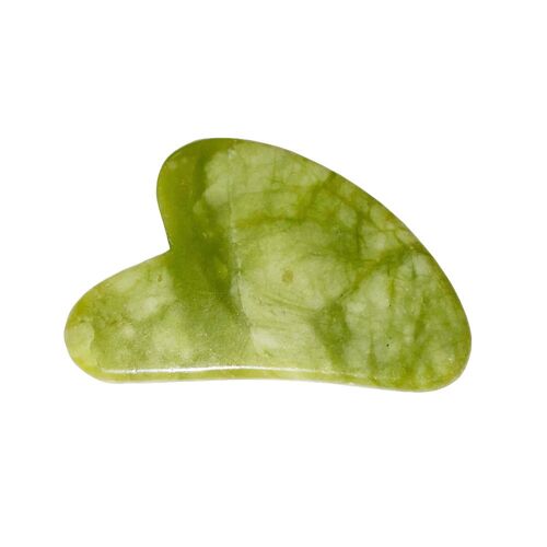 Gua Sha de massage Jade vert
