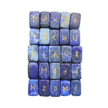 Jeu de 25 runes - Lapis-lazuli 1