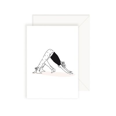 Yoga Posture Dog Card