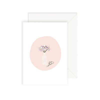 Sweet Pansy In Flowers Card