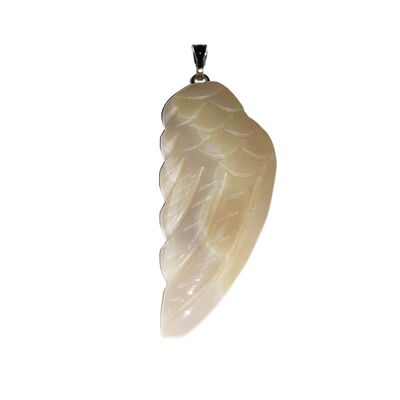 Agate Pendant - Angel Wing