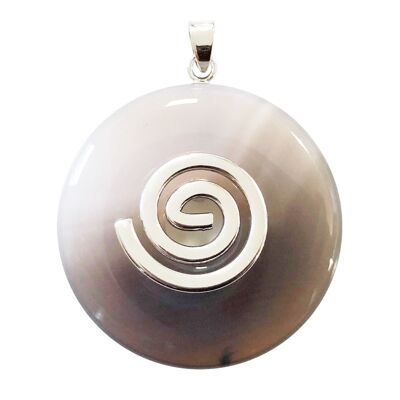 Pendentif Agate - PI Chinois ou Donut 40mm