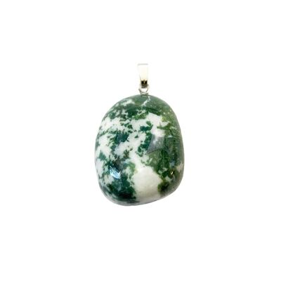 Tree Agate Pendant - Rolled Stone