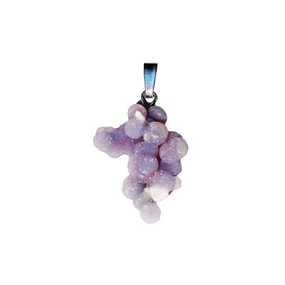 Grape Agate Pendant - Raw Stone