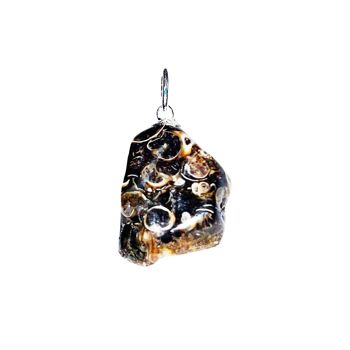 Pendentif Agate fossile - Pierre roulée 2