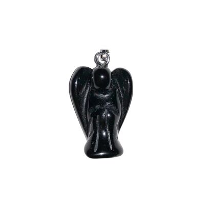Black Agate Pendant - Little Angel