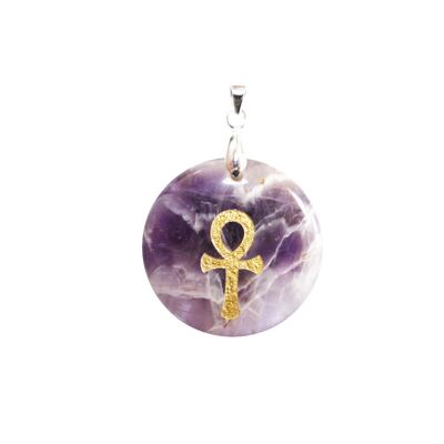 Amethyst Anhänger - Ägyptisches Kreuz Ankh