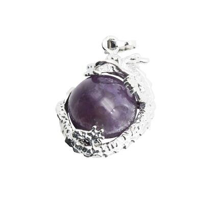 Amethyst Pendant - Dragon