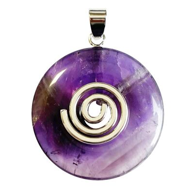Amethyst Pendant - Chinese PI or Donut 30mm