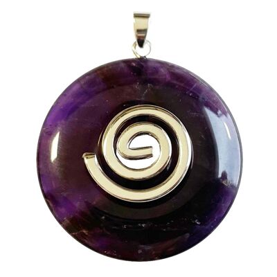 Amethyst Pendant - Chinese PI or Donut 40mm