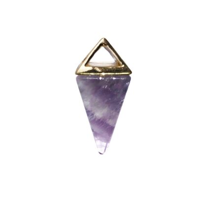 Pendentif Améthyste - Pyramide Or