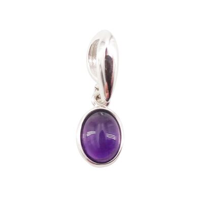 "Camille" Amethyst Pendant - Oval - 925 Silver