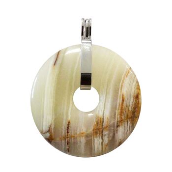 Pendentif Aragonite verte - PI Chinois ou Donut 40mm 3