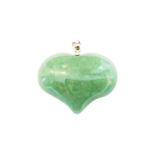 Pendentif Aventurine - Cœur bombé