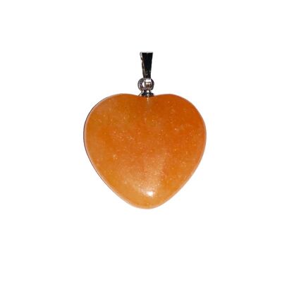 Pendentif Aventurine rouge - Petit coeur